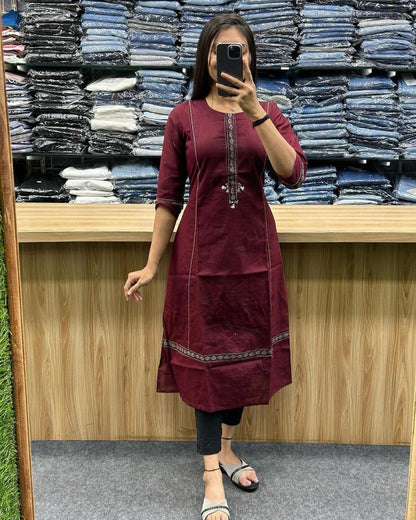 Designer A-line kurtis