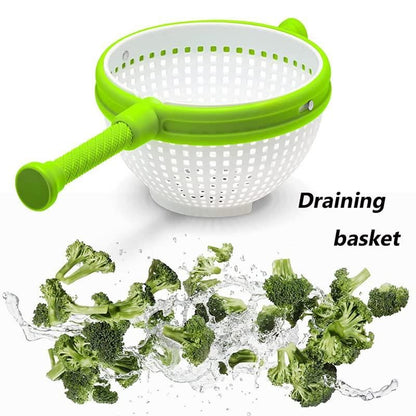 Salad Spinner & Drain Lettuce Vegetable Drain Baske