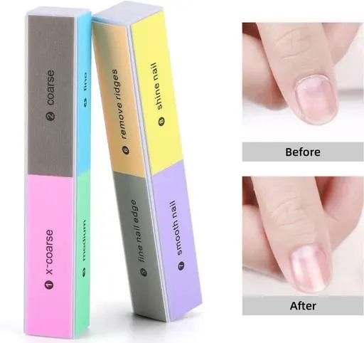 Nail Files for Natural and Acrylic Nails (Multicolor)