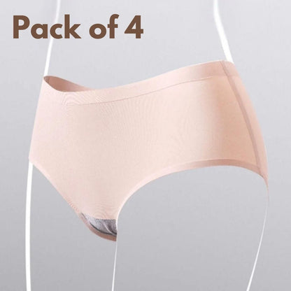 Womens Leak Proof Panties Personal Care (Pack of 4) Assorted Color