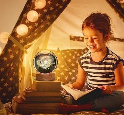 galaxy crystal 3d ball night lamp