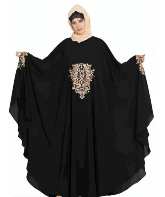 DUBAI STYLE EMBROIDERY FRASHA ABAYA BURQA