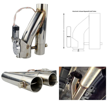 Car Modification Electronic Control Double  Valve